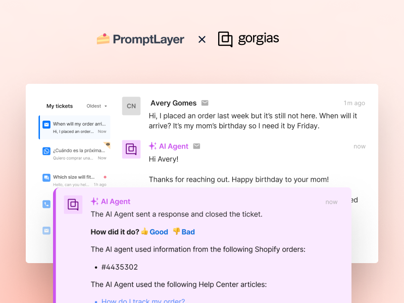 Gorgias Uses PromptLayer to Automate Customer Support at Scale